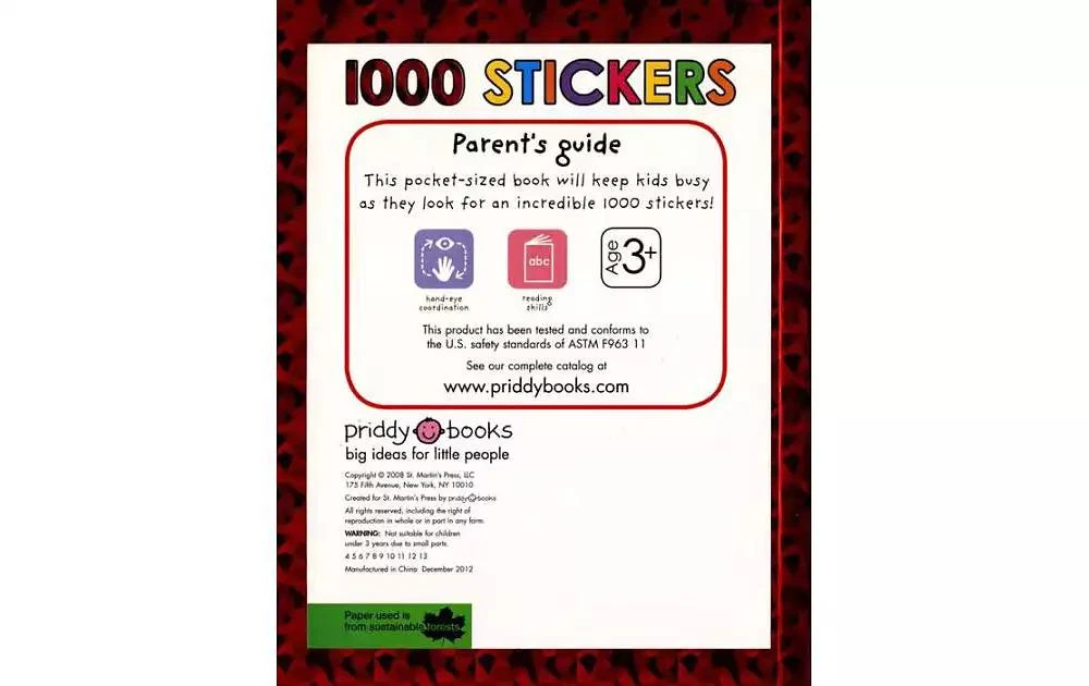 商品Barnes & Noble|1000 Stickers by Roger Priddy,价格¥90,第2张图片详细描述
