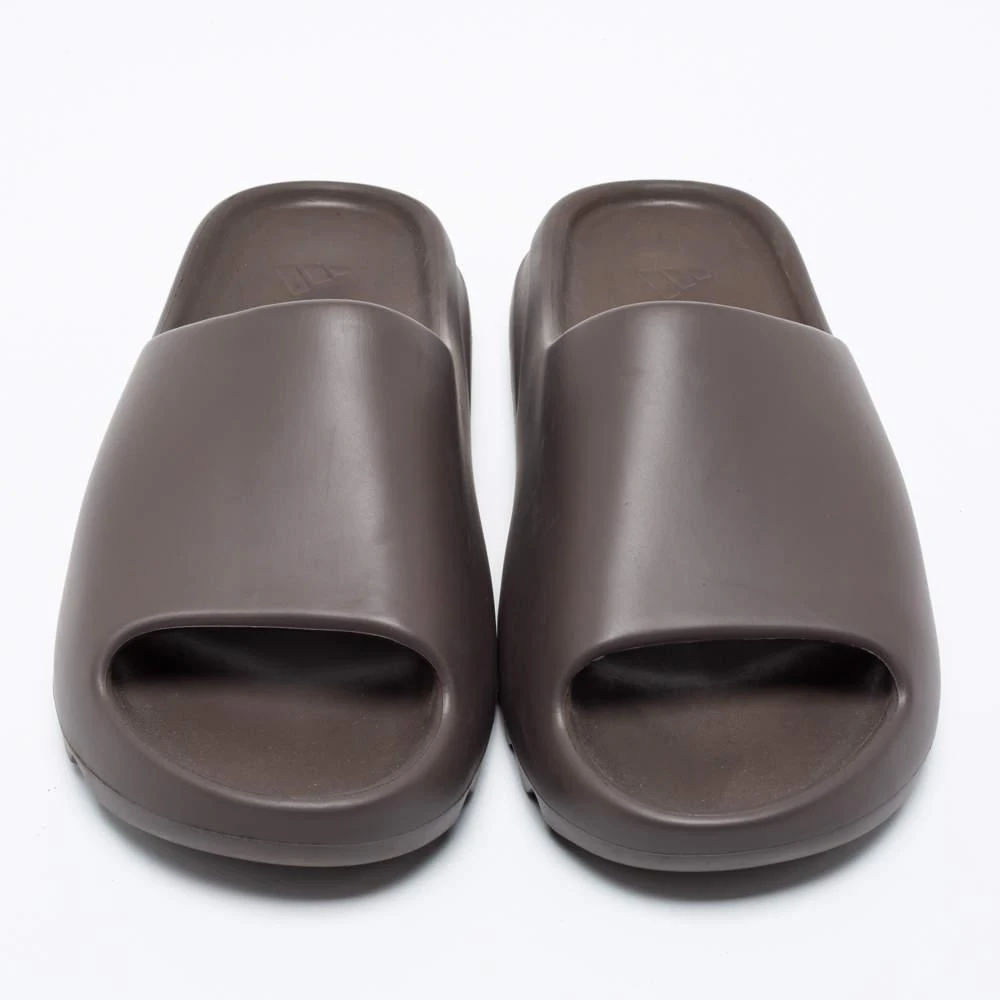 商品[二手商品] YEEZY|Yeezy x Adidas Brown Rubber Onyx Slides Size 43,价格¥1261,第3张图片详细描述