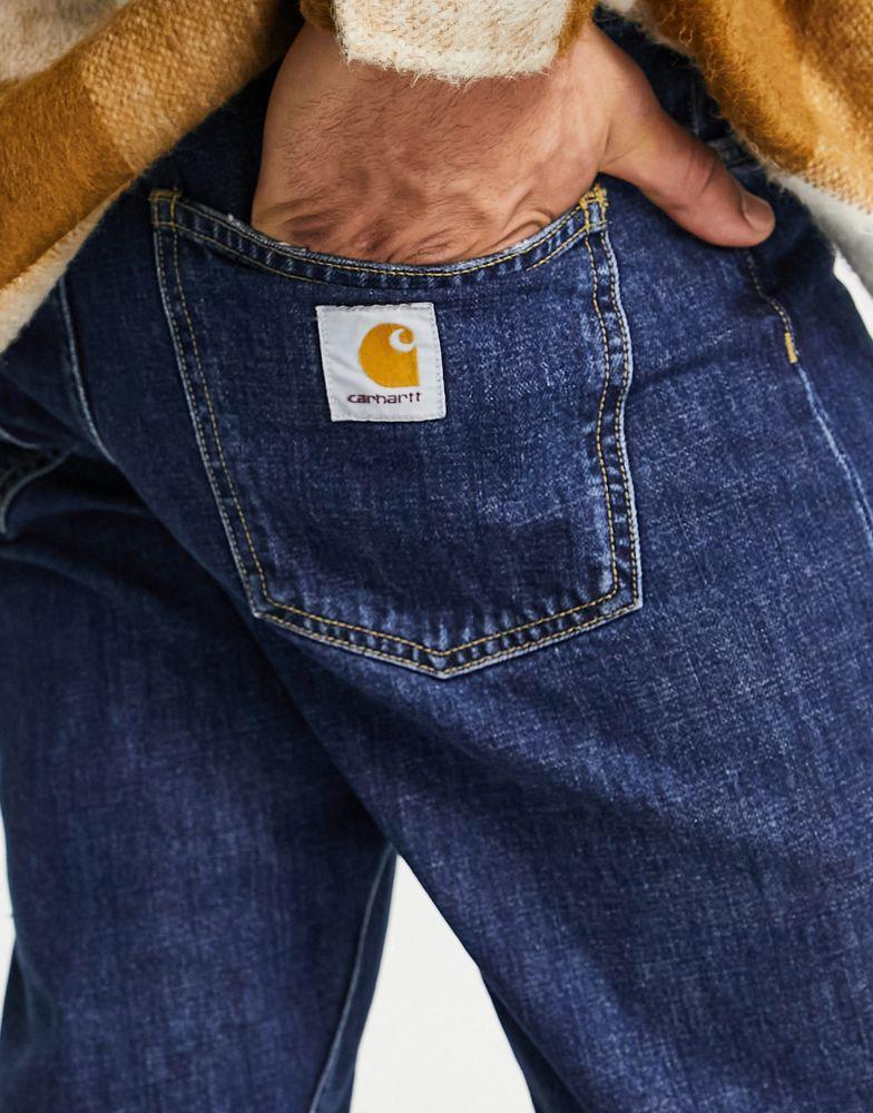 商品Carhartt|Carhartt WIP nolan relaxed straight fit jeans in blue wash,价格¥704,第6张图片详细描述