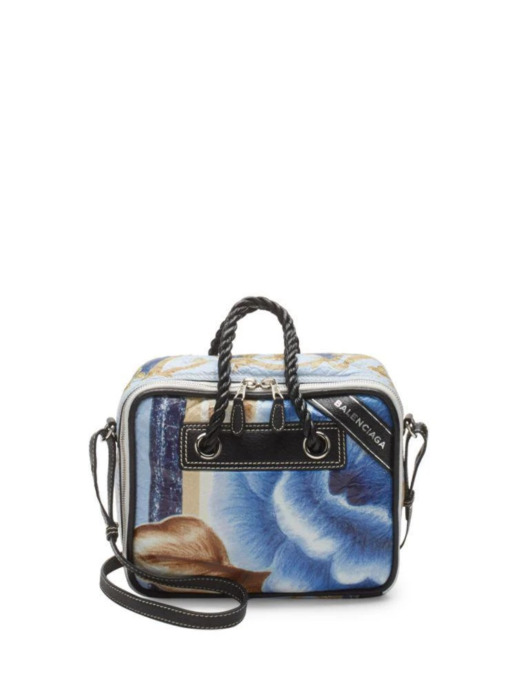 商品Balenciaga|Floral Blanket Leather Square Mini Bag,价格¥3931,第1张图片
