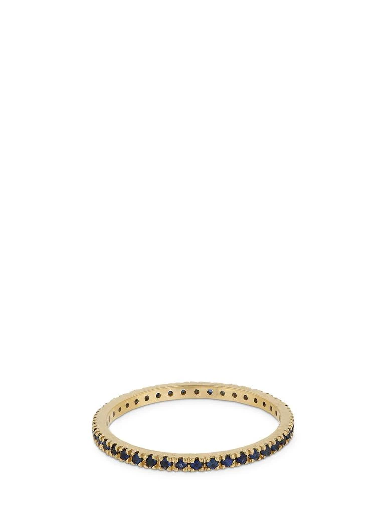 商品VANZI|Annagreta Thin 18kt Gold & Sapphire Ring,价格¥6497,第2张图片详细描述