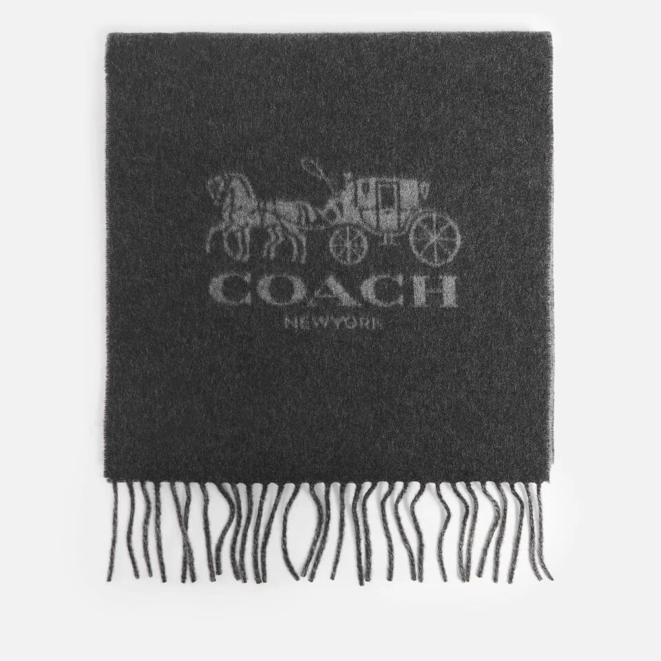 商品Coach|Coach Horse And Carriage Reversible Cashmere Muffler Scarf,价格¥1378,第2张图片详细描述