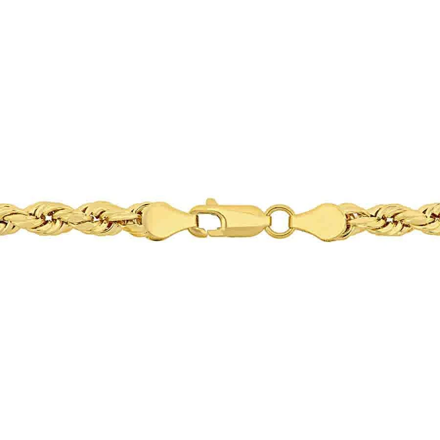 商品Amour|Men's Rope Chain Bracelet In 10K Yellow Gold (5 Mm/9 Inch),价格¥2228,第2张图片详细描述