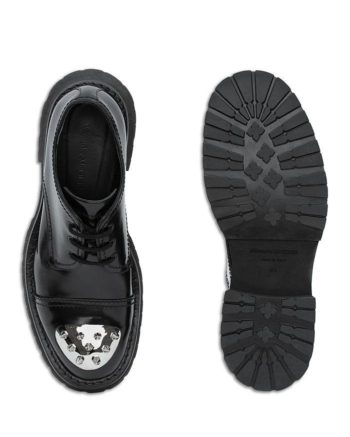 商品Alexander McQueen|Men's Leather Upper & Rubber Sole Dress Shoes,价格¥3831,第2张图片详细描述