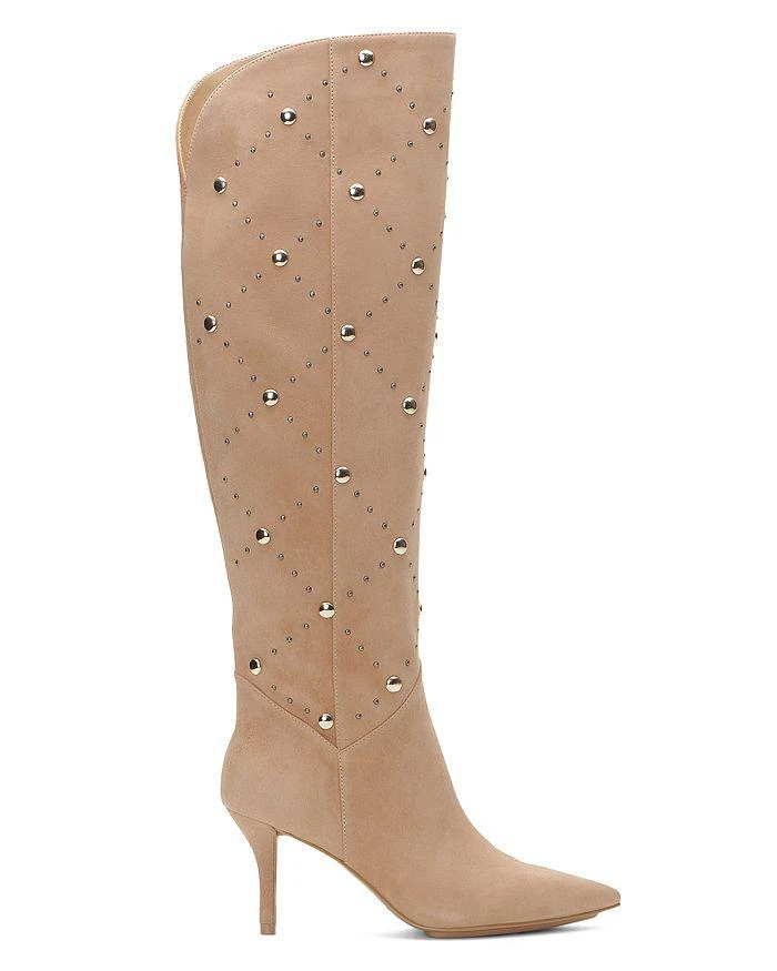 商品Vince Camuto|Women's Fimulie Pointed Toe Studded Over the Knee High Heel Boots,价格¥576,第2张图片详细描述