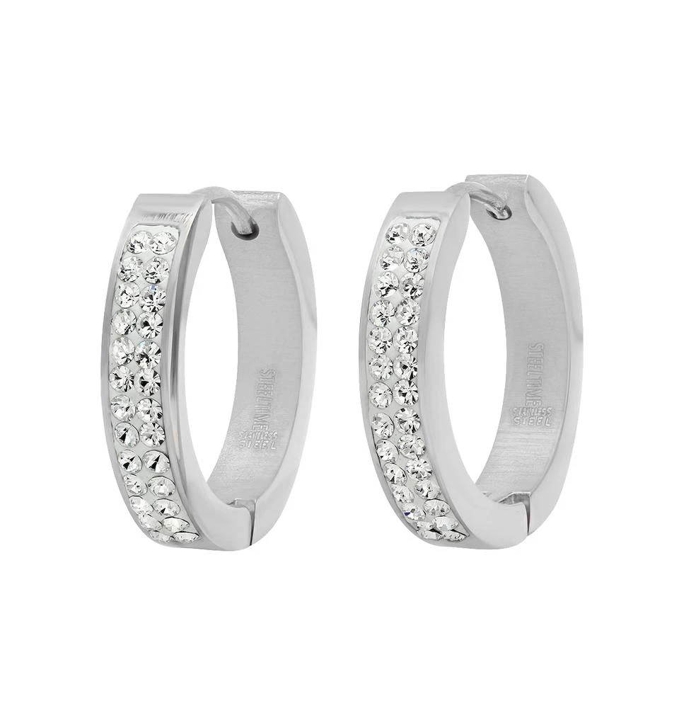 商品Liv & Liz|Crystal Huggie Hoop Earrings,价格¥272,第2张图片详细描述