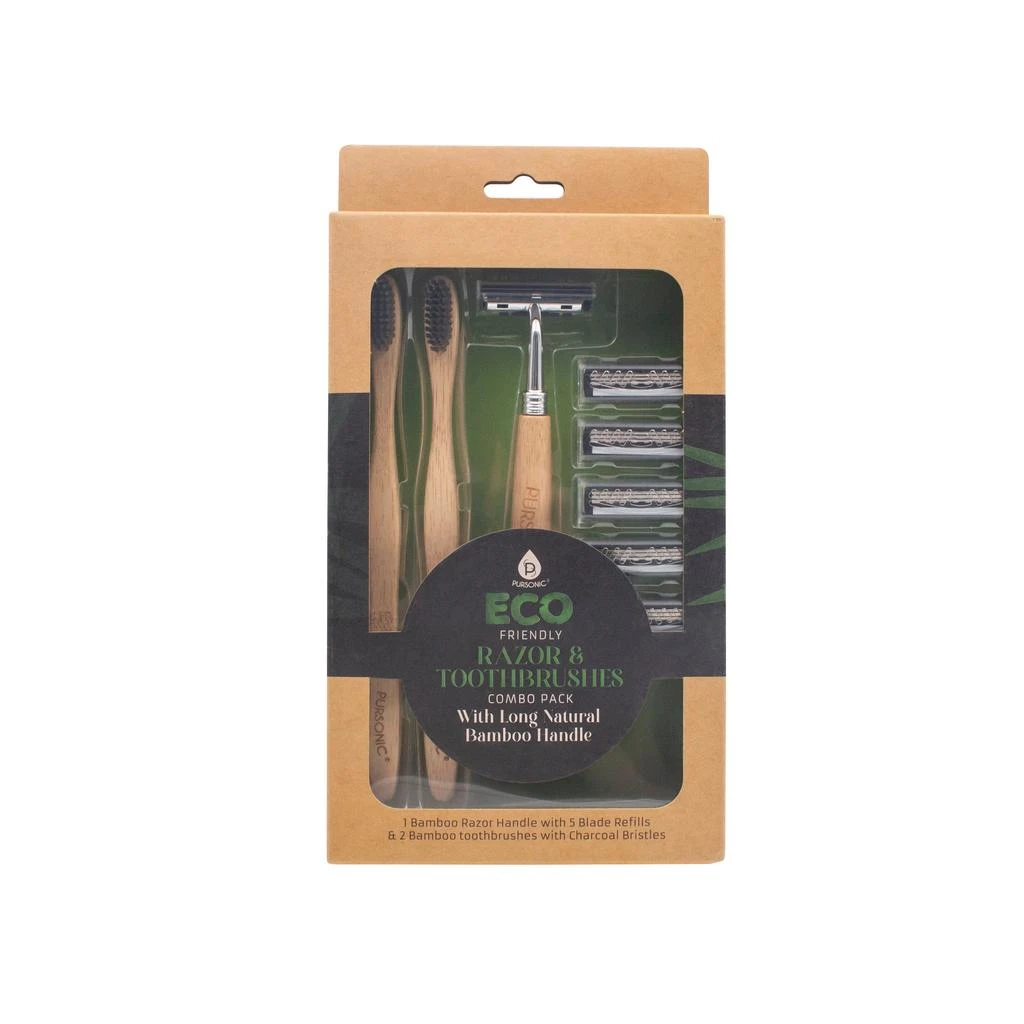 商品PURSONIC|Eco Friendly Razor & Toothbrushes Combo Pack,价格¥162,第1张图片