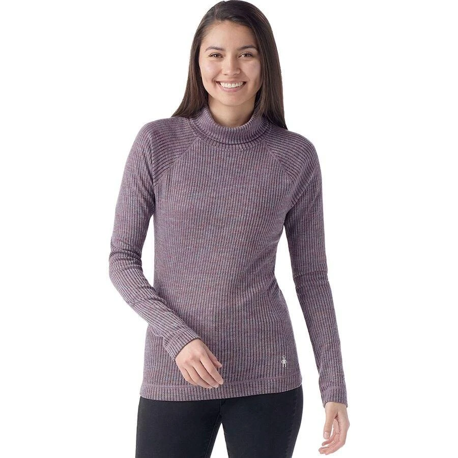 商品SmartWool|Thermal Merino Rib Turtleneck Top - Women's,价格¥402,第1张图片详细描述