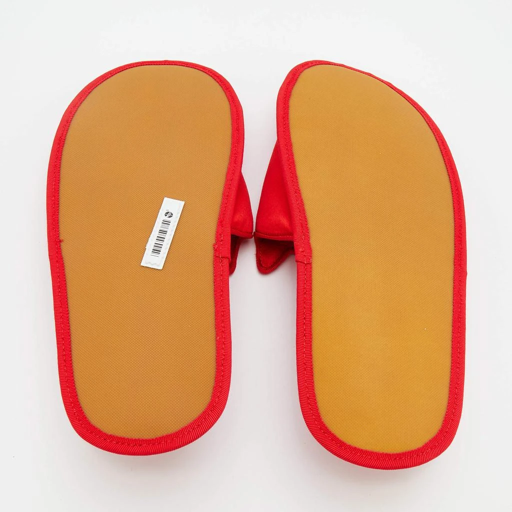 Charlotte Olympia Red Satin Kitty Slipper Flats Size XS 38 商品