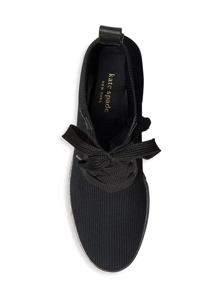 商品Kate Spade|Merigue Rib-Knit Combat Boots,价格¥746,第5张图片详细描述
