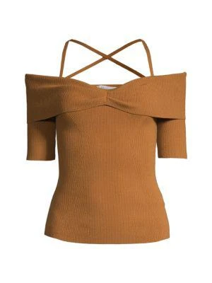 商品Bailey 44|Markie Knit Cold-Shoulder Top,价格¥138,第3张图片详细描述