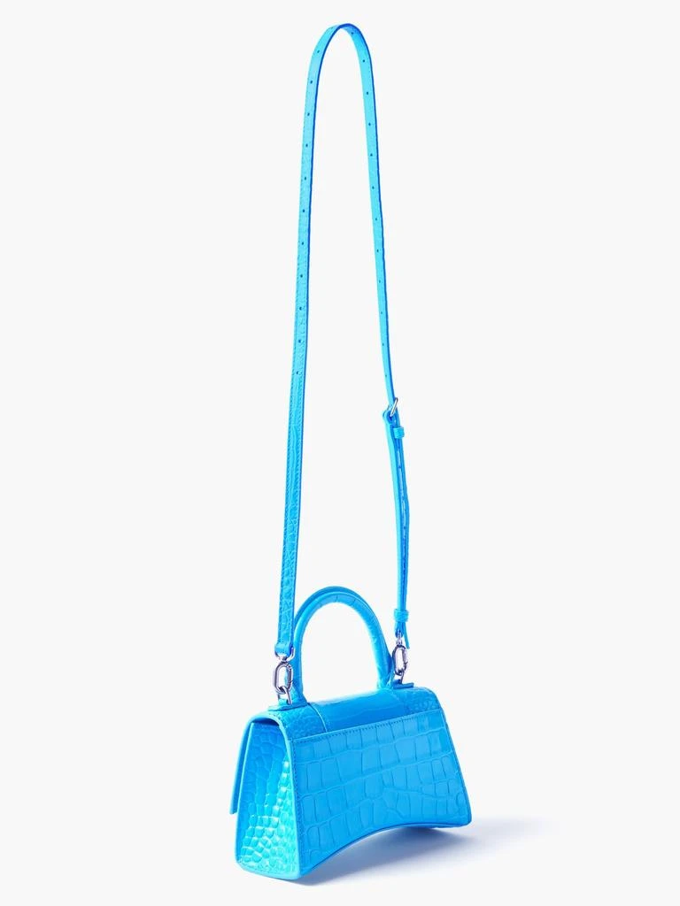 商品Balenciaga|Hourglass XS crocodile-effect leather bag,价格¥14653,第4张图片详细描述