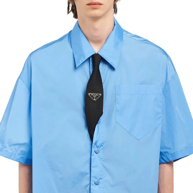 商品[国内直发] Prada|普拉达 优雅 尼龙 领带 女款,价格¥3019,第4张图片详细描述