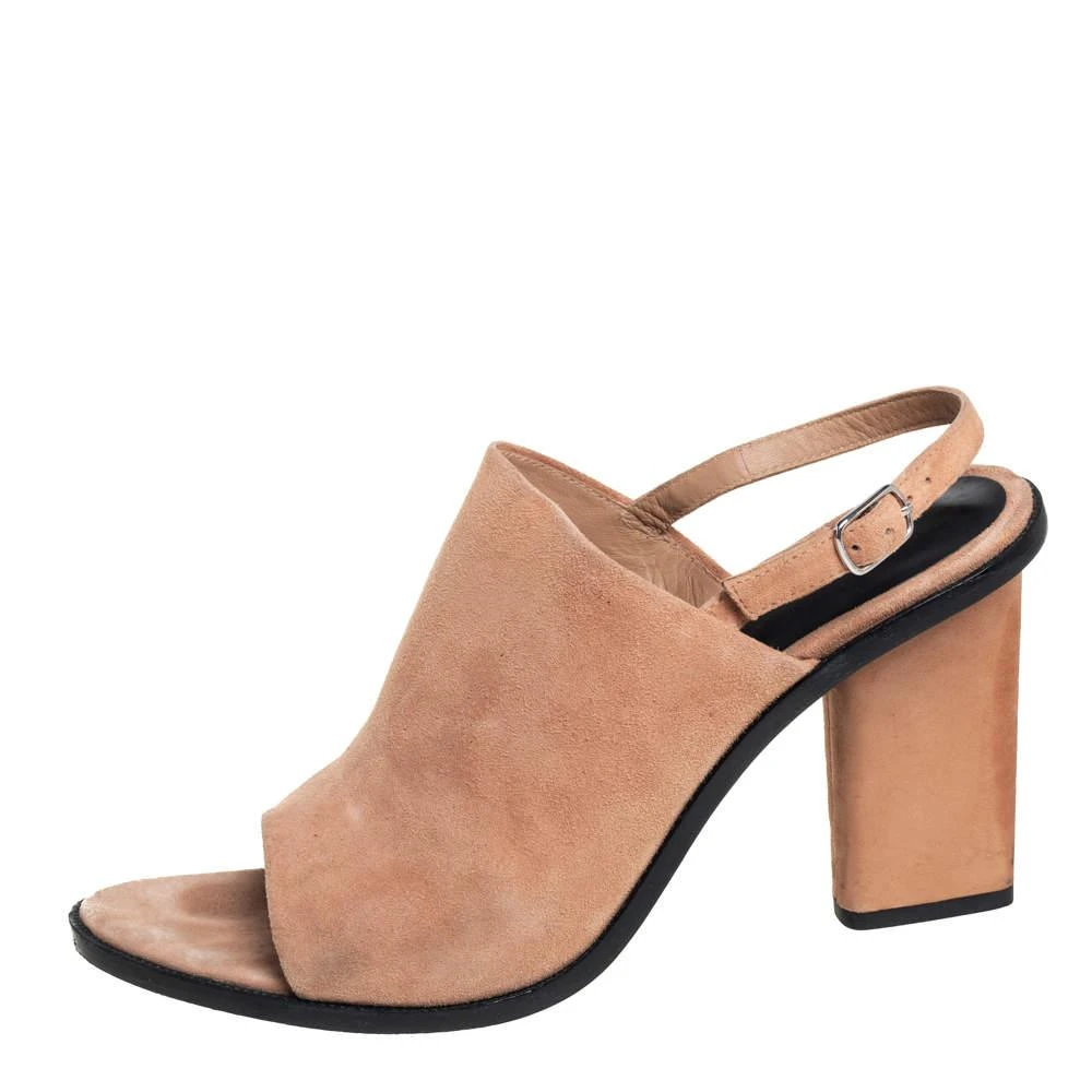 商品[二手商品] Alexander Wang|Alexander Wang Beige Suede Cole Slingback Sandals Size 40.5,价格¥914,第2张图片详细描述