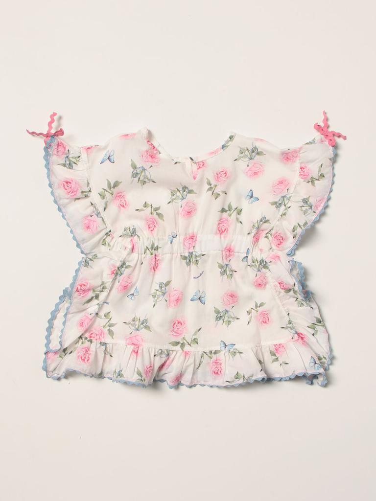商品MONNALISA|Monnalisa dress in muslin with all over print,价格¥289,第4张图片详细描述