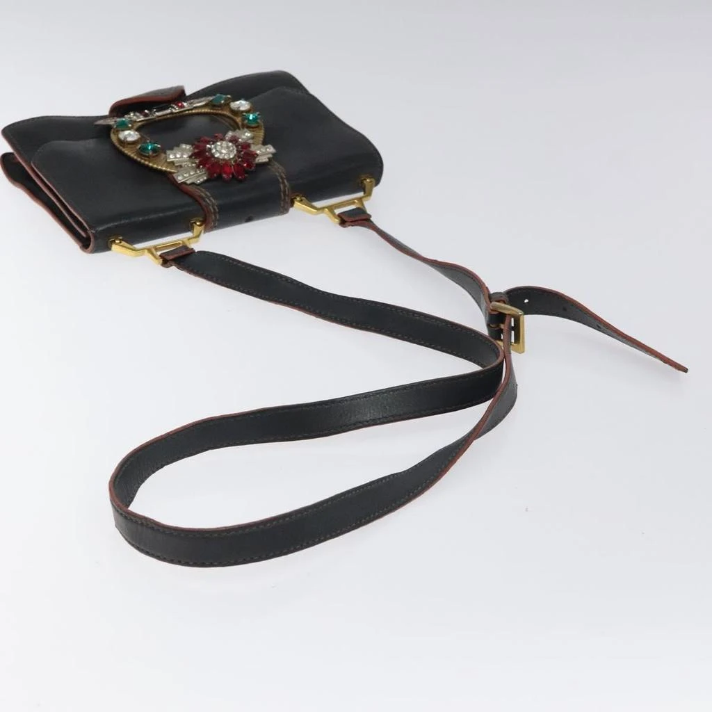 商品[二手商品] Miu Miu|Madras Leather Shoulder Bag (Pre-Owned),价格¥6796,第5张图片详细描述
