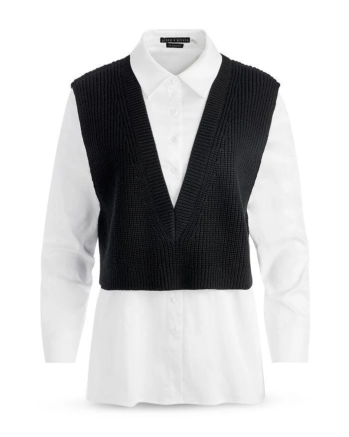 Orly Woven Shirt Sweater Vest 商品