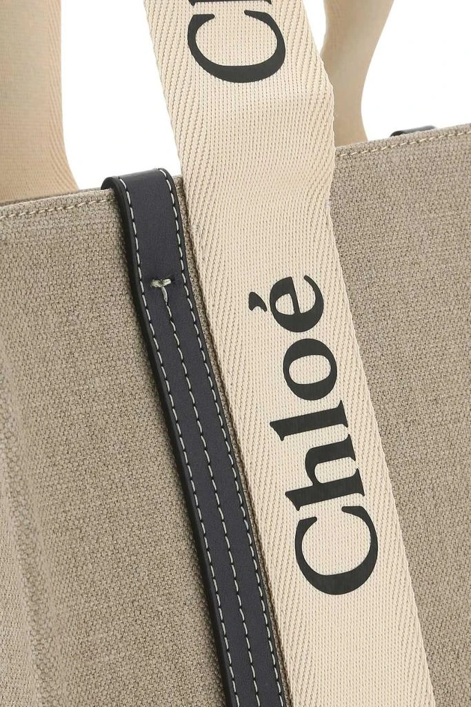 商品Chloé|Chloé Woody Logo Detailed Medium Tote Bag,价格¥5517,第4张图片详细描述