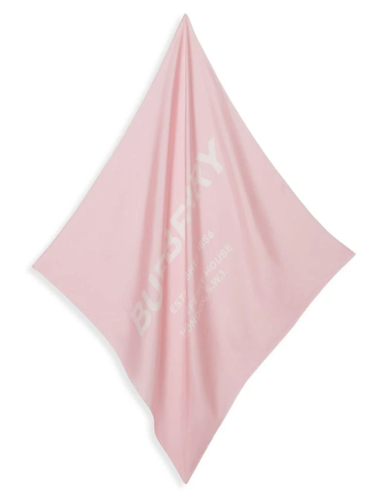 商品Burberry|Burberry - Branded Inverse Silk Scarf,价格¥1257,第3张图片详细描述