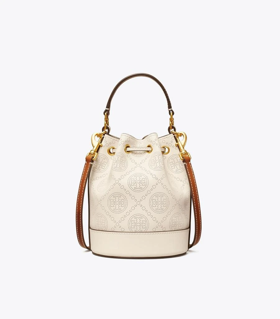 商品Tory Burch|Mini T Monogram Perforated Bucket Bag,价格¥3306,第3张图片详细描述