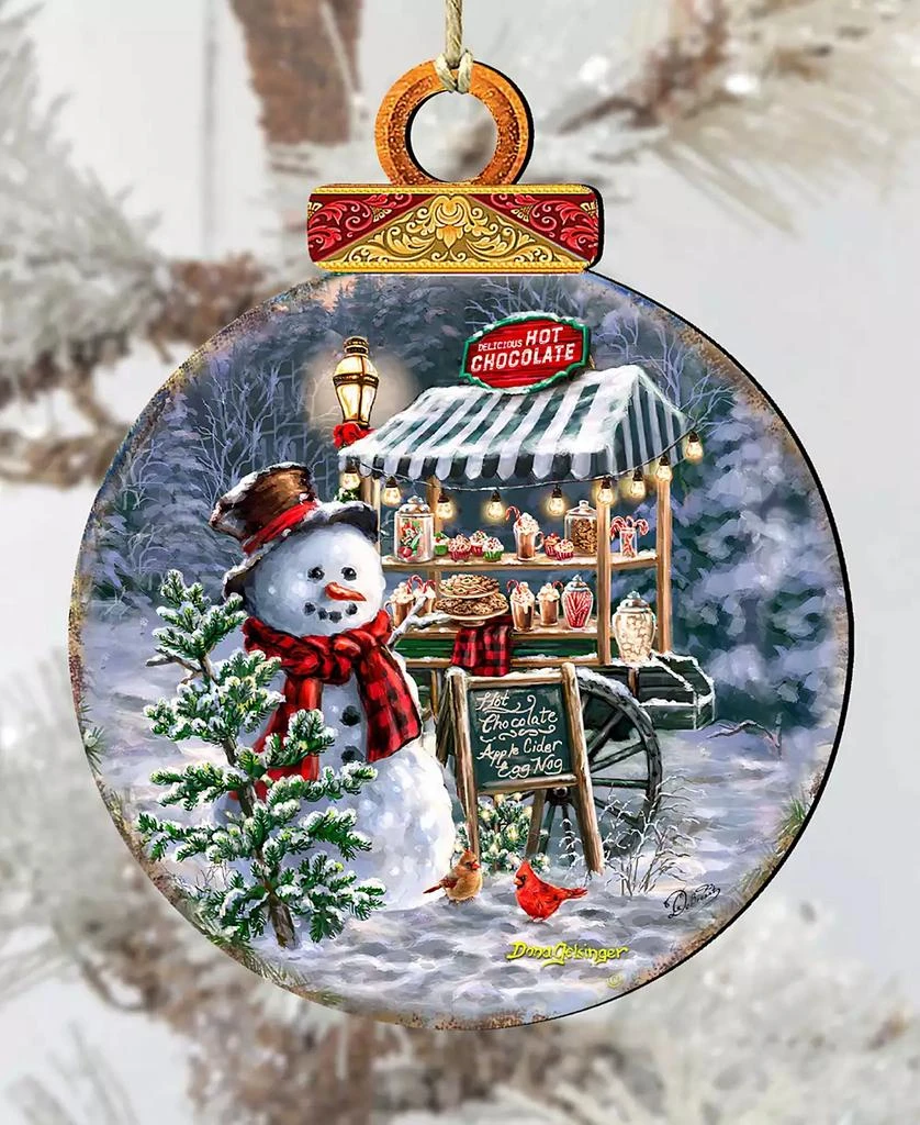 Hot Chocolate Stand - Frosty Fun Christmas Wooden Ornaments D. Gelsinger 商品