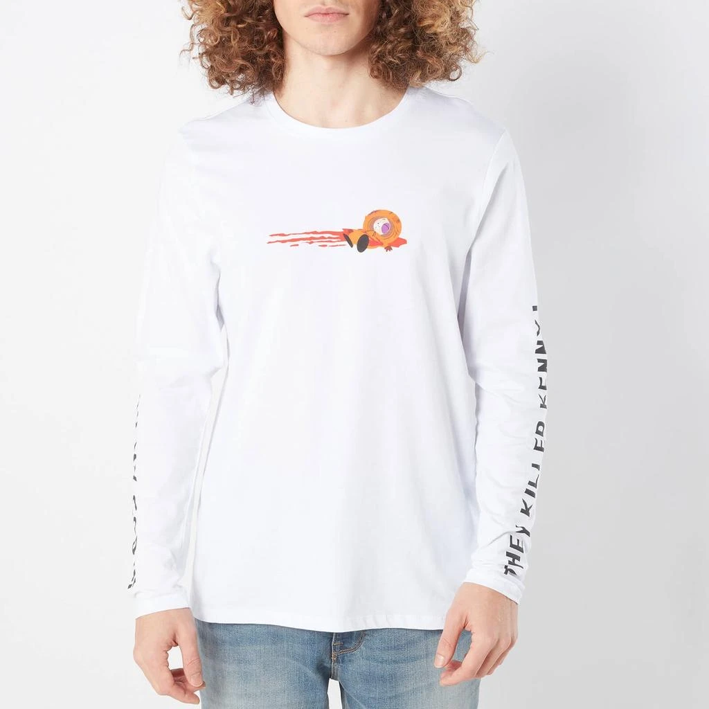 商品Original Hero|South Park They Killed Kenny Unisex Long Sleeve T-Shirt - White,价格¥226,第3张图片详细描述