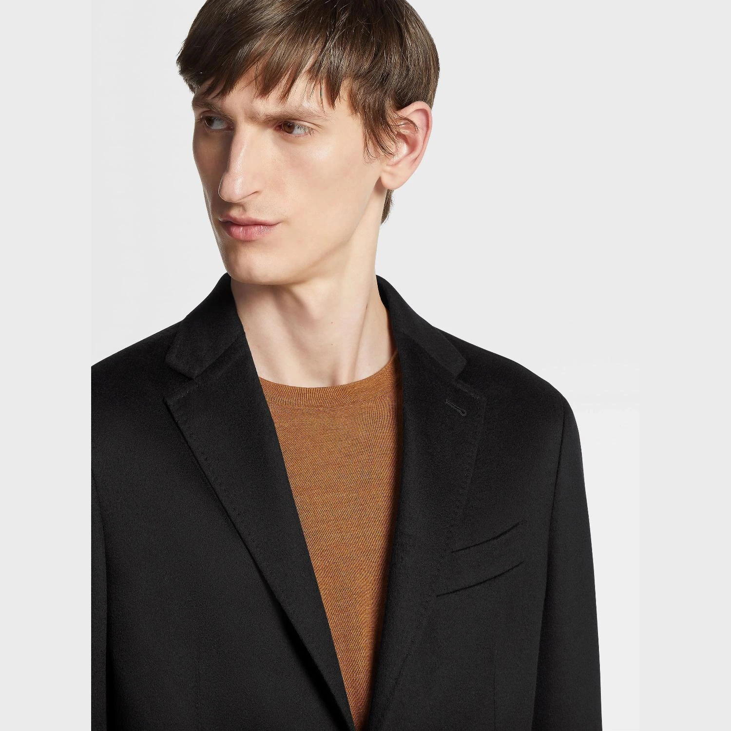 【预售】 杰尼亚 24秋冬 男士 西服外套 Black Oasi Cashmere Shirt Jacket UAC46-SDF-200 商品