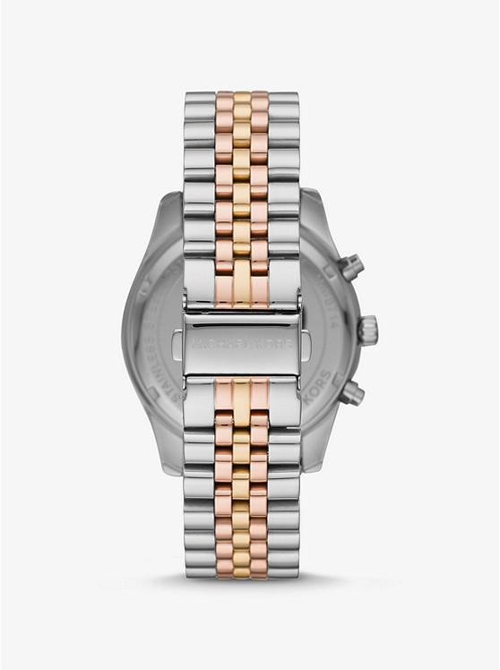 商品Michael Kors|Oversized Lexington Tri-Tone Watch,价格¥1533,第5张图片详细描述