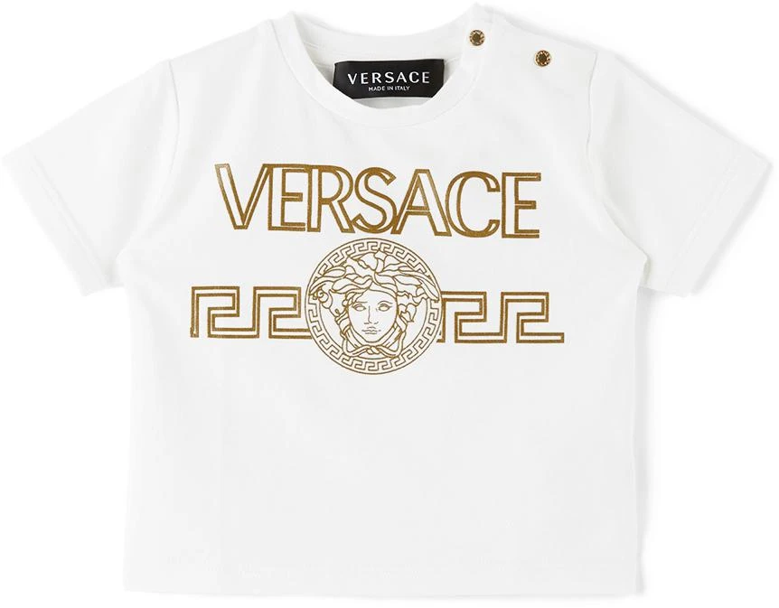 商品Versace|Baby White Medusa Greca T-Shirt,价格¥569,第1张图片