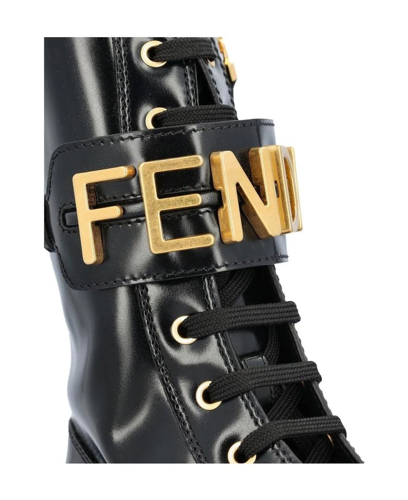 商品Fendi|Graphy Rounded-toe Biker Boots,价格¥8883,第4张图片详细描述