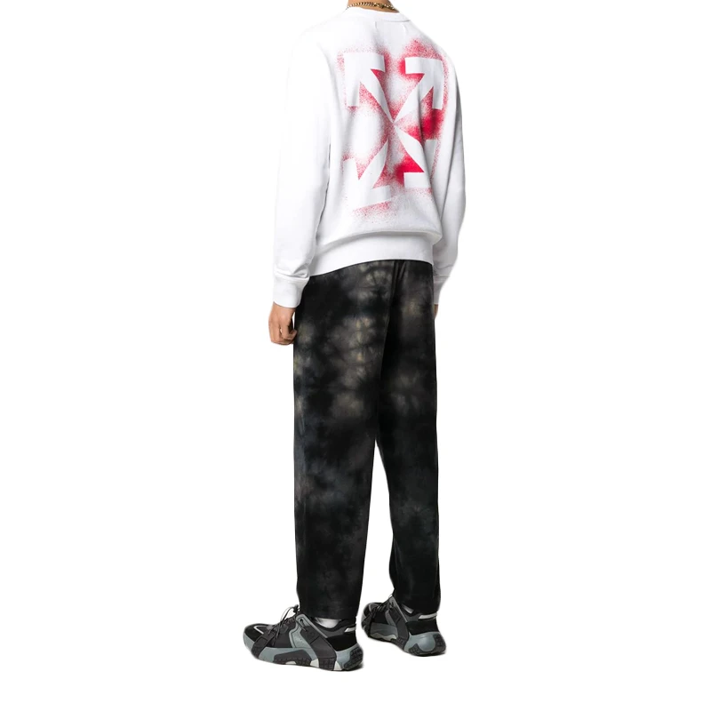 商品Off-White|OFF WHITE 男士白色棉质卫衣 OMBA025E20FLE003-0125,价格¥1122,第1张图片