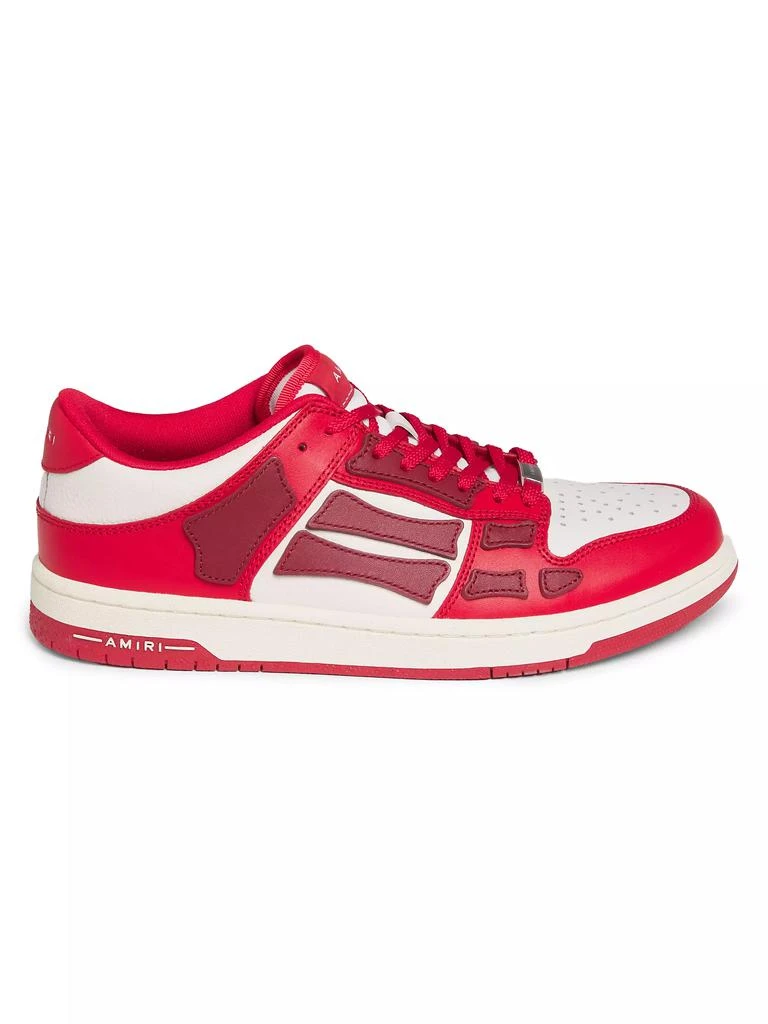 商品AMIRI|Skel-Top Low Leather Sneakers,价格¥2902,第1张图片详细描述