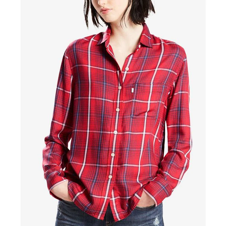 商品Levi's|Boyfriend Plaid Button Up Shirt,价格¥161,第1张图片