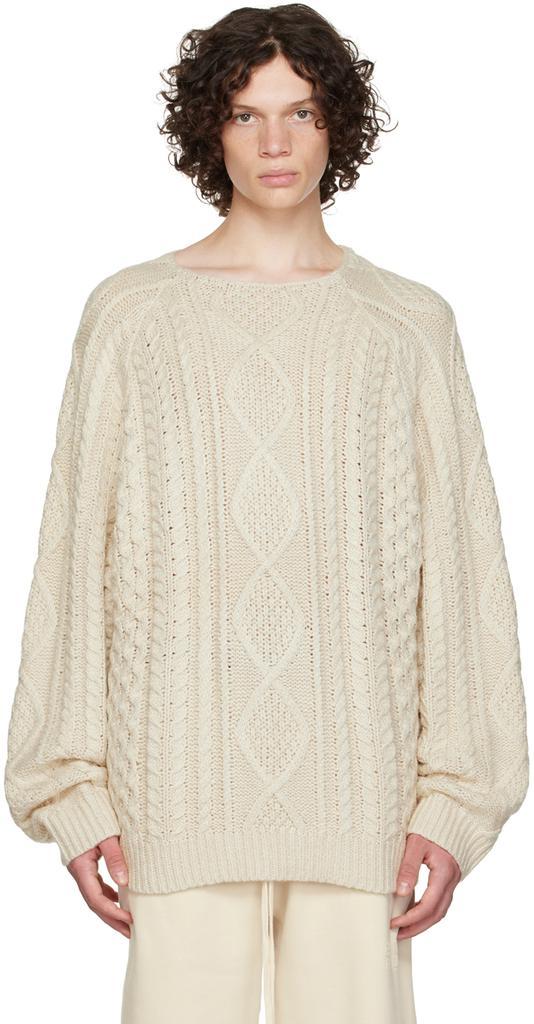 商品Essentials|Off-White Raglan Sweater,价格¥1110,第1张图片