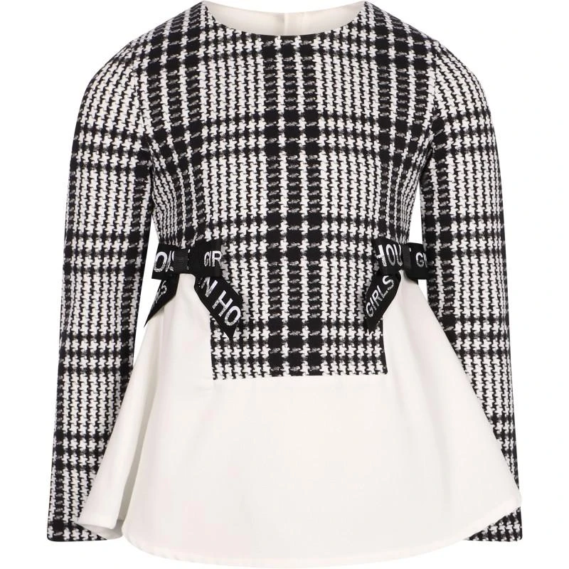 商品Lapin House|Flared classic blouse and leggings set in black and white,价格¥1473,第2张图片详细描述