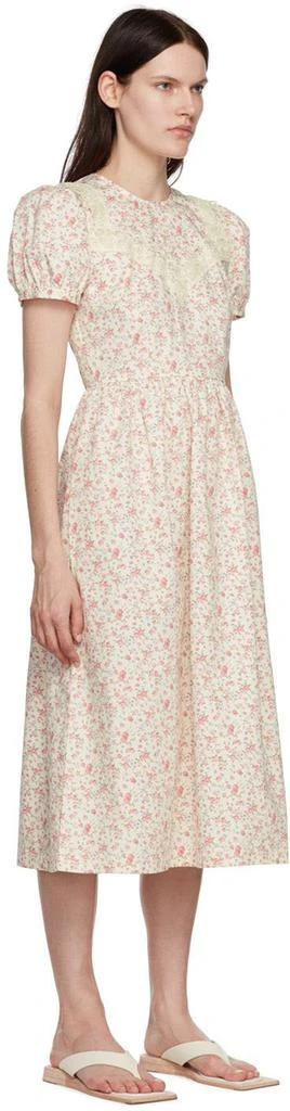 商品Sandy Liang|Off-White Noche Midi Dress,价格¥1374,第2张图片详细描述