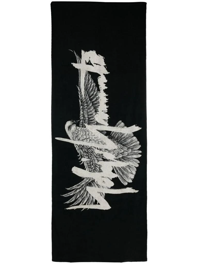 商品YOHJI YAMAMOTO|YOHJI YAMAMOTO POUR HOMME BIRD BATH TOWEL,价格¥1087,第3张图片详细描述