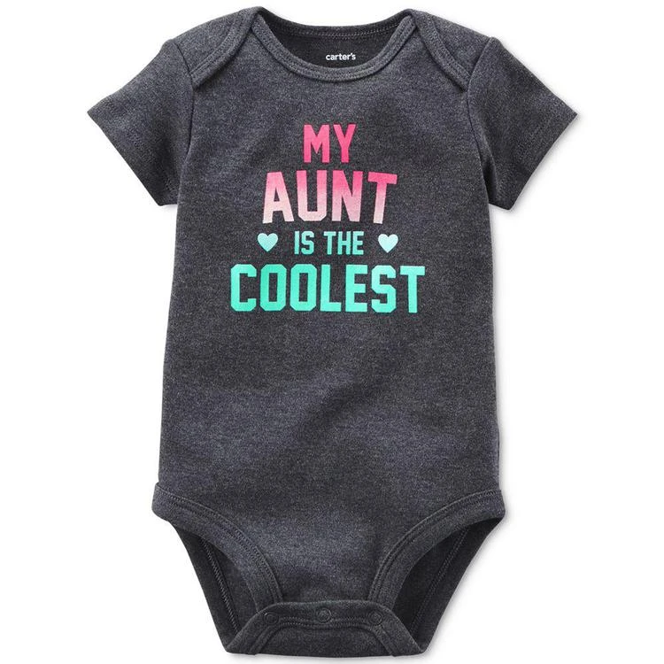 商品Carter's|My Aunt Is The Coolest Cotton Bodysuit, Baby Girls,价格¥45,第1张图片