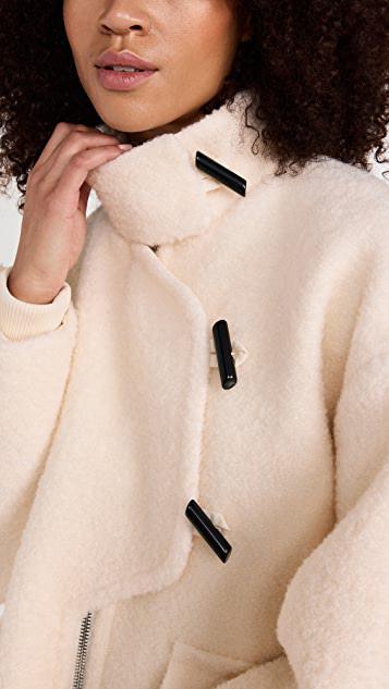 商品Ganni|珠皮呢羊毛落肩夹克,价格¥3402,第7张图片详细描述