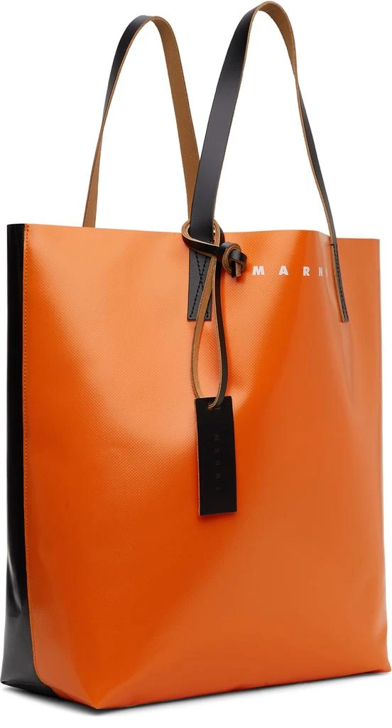 商品Marni|Orange & Black PVC Shopping Tote,价格¥1567,第2张图片详细描述