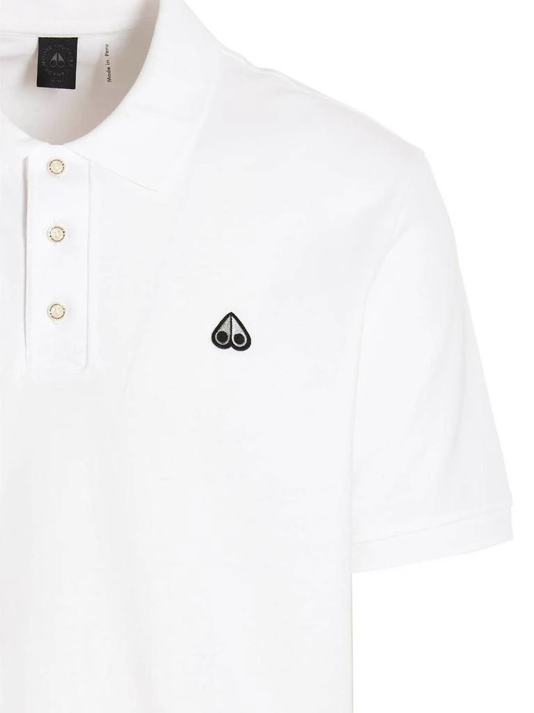 商品Moose Knuckles|Moose Knuckles Pique Logo Embroidered Polo Shirt,价格¥661-¥709,第3张图片详细描述