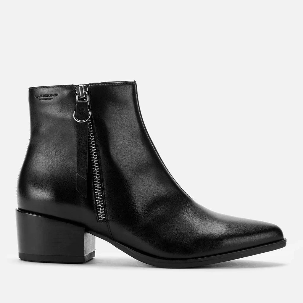 商品Vagabond|Vagabond Women's Marja Leather Heeled Ankle Boots - Black,价格¥478,第1张图片