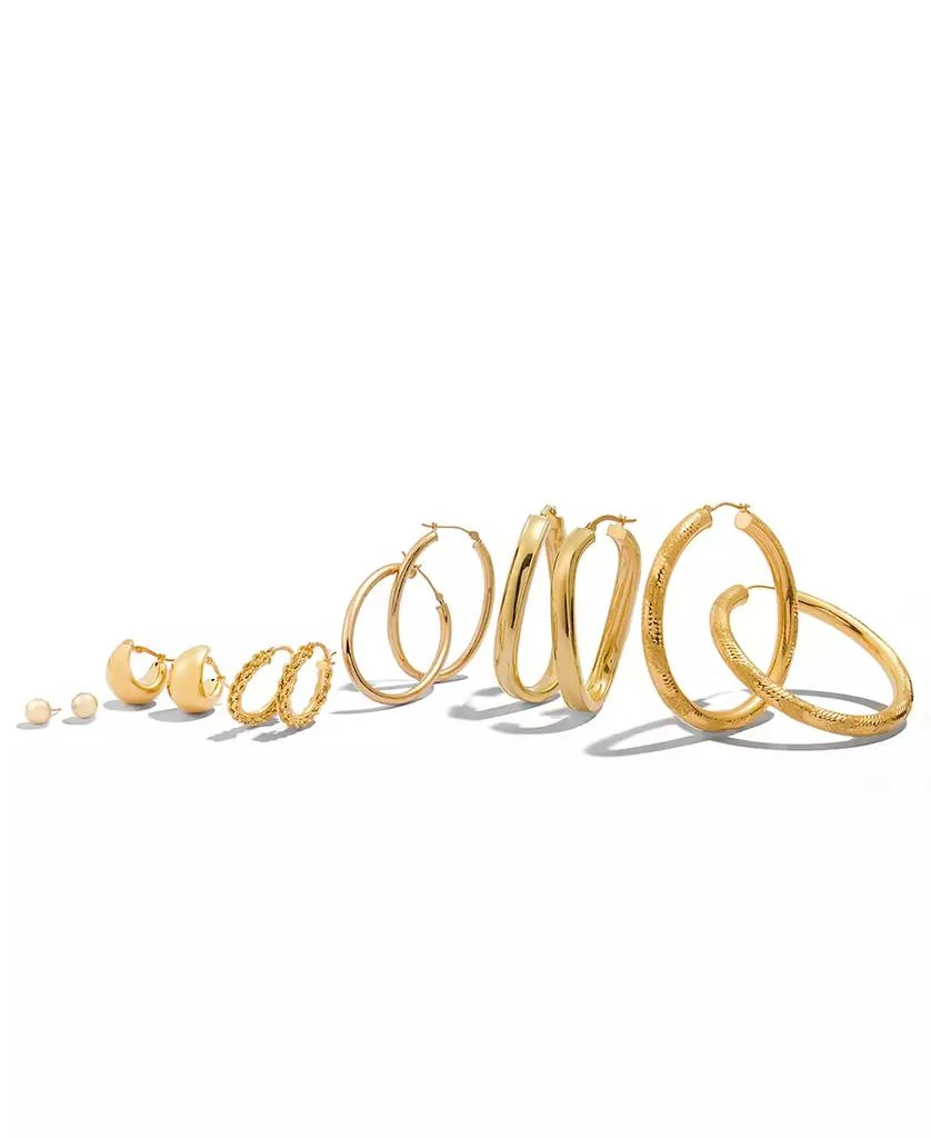 商品Macy's|Bold Hoop Earrings in 14k Gold or White Gold,价格¥4946,第5张图片详细描述