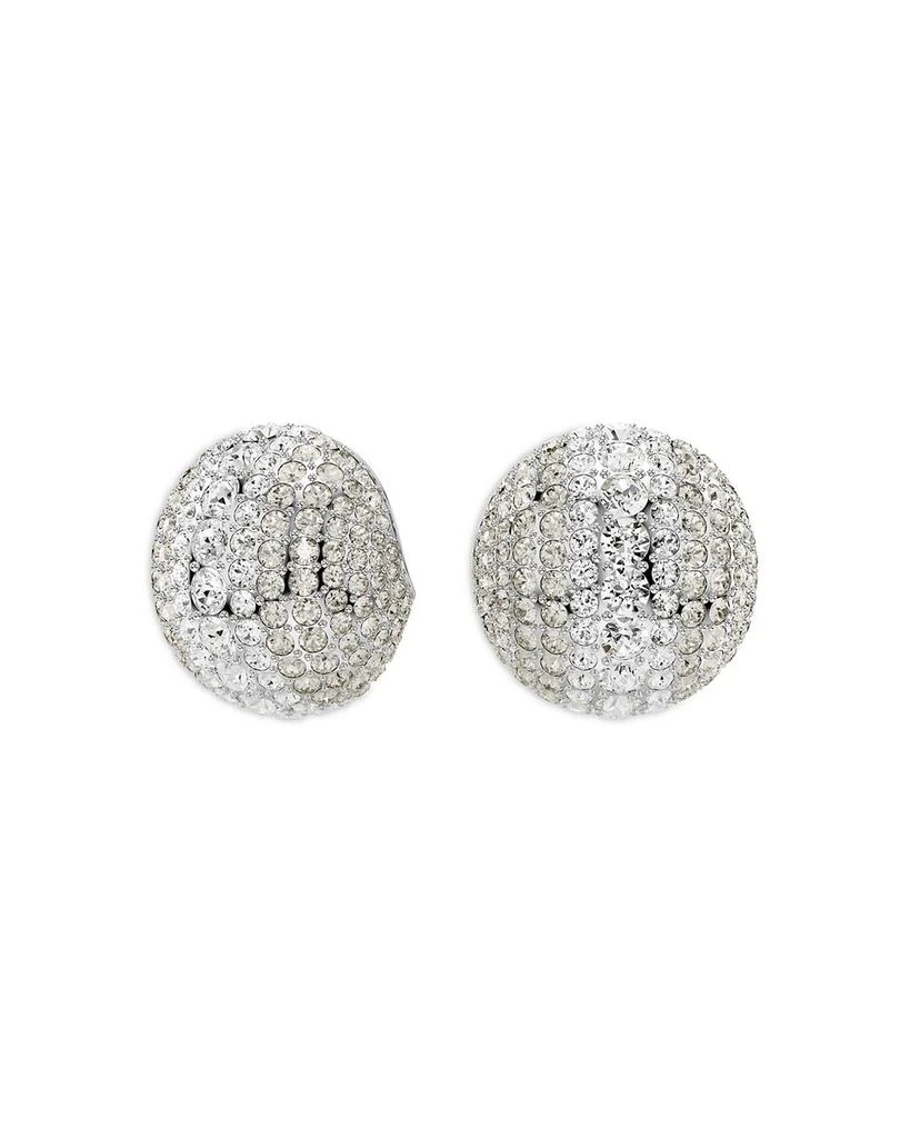 Sublima Crystal Clip On Drop Earrings in Rhodium Plated 商品