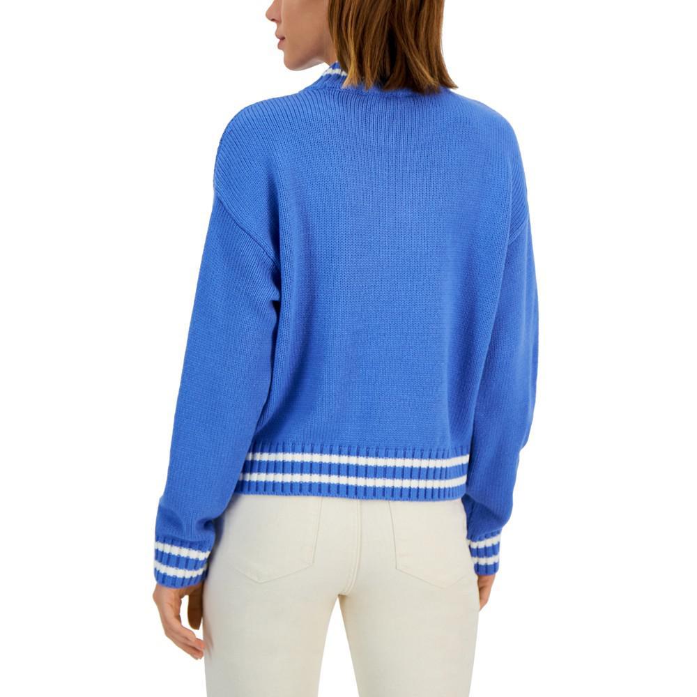 商品Tommy Hilfiger|Women's Argyle Logo Mock-Neck Sweater,价格¥332,第4张图片详细描述