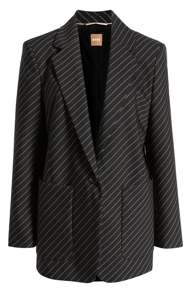 Jakua Stripe Stretch Wool One-Button Blazer 商品