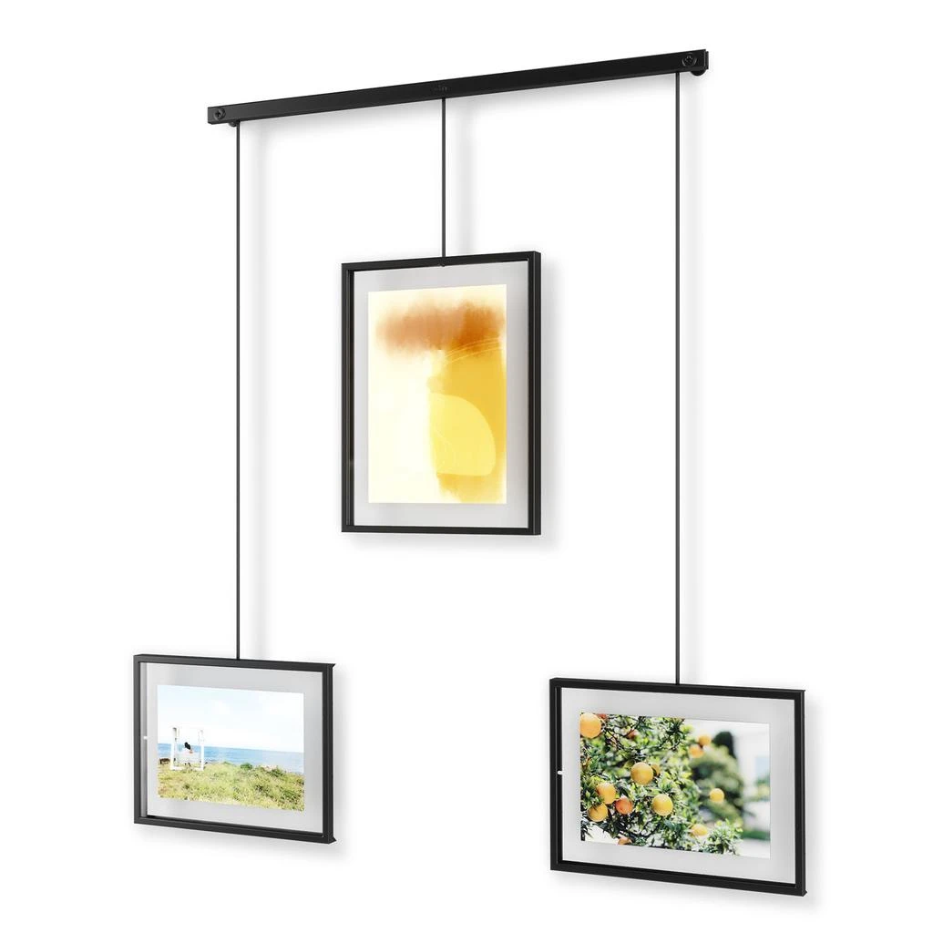 商品Umbra|Umbra Exhibit 3 Photo Display - Black,价格¥251,第2张图片详细描述