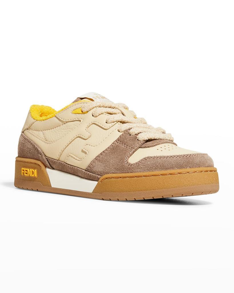 商品Fendi|Match Mixed Leather FF Sneakers,价格¥6757,第4张图片详细描述