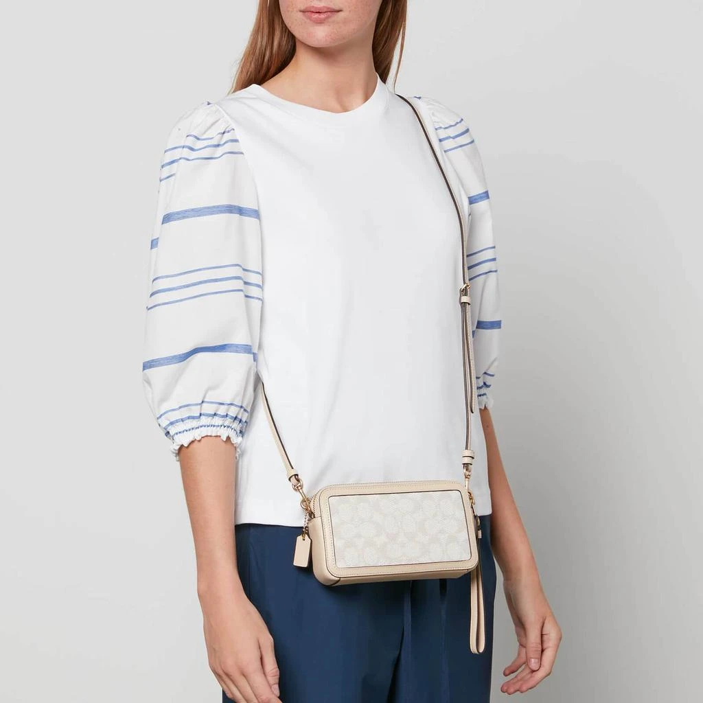 商品Coach|Coach Women's Signature Jacquard Kira Cross Body Bag - Chalk Ivory,价格¥1482,第2张图片详细描述