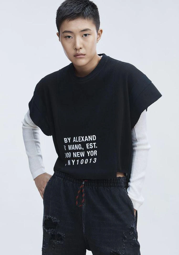 商品Alexander Wang|WAFFLE JERSEY TOP,价格¥678,第4张图片详细描述